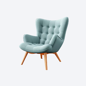 Boucle Accent Chair — view 1