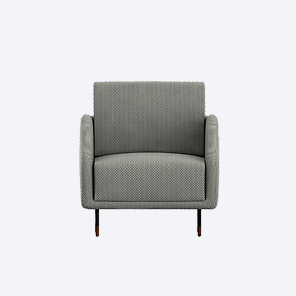 Modern Upholstered Armchair — view 1