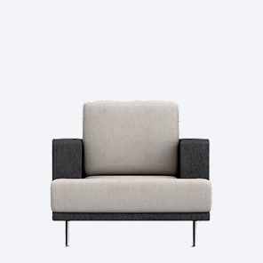Luxe Modern Armchair — view 1